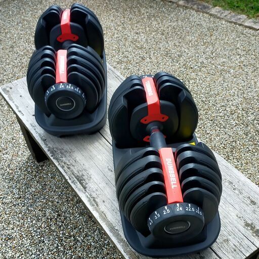 中古美品 可変式ダンベル 24kg 2個セット Mad Bull 可変式ダンベル 24kg アジャスタブルダンベル 2個