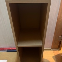 カラーボックス　ナチュラル　大小2個セットの画像