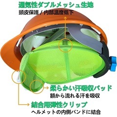 【新品未使用】ヘルメット インナーの画像