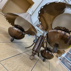 【レトロ照明】昭和レトロ　天井　シーリングライト　電気　電球　照明器具■駒ヶ根市の画像