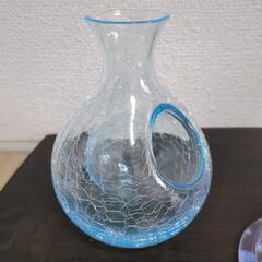小樽北一ガラス製醤油差しと酒器セット　の画像