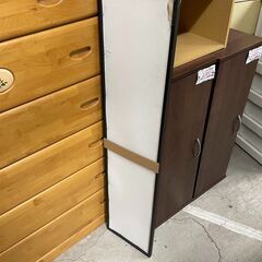姿見　No.760　ダークブラウン　壁掛け　ミラー　鏡　【リサイクルショップどりーむ天保山店】の画像