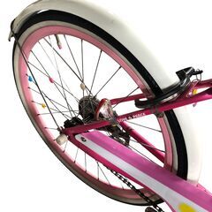 F808 LOVE＆PEACE 子供用自転車 22インチ ピンク 自転車 石狩市の画像