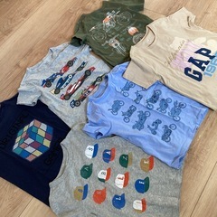 GAP 男の子　半袖　夏　子供服　車　バイク　年少　110cm XS 保育園の画像
