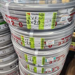 【未使用品】VVF　3×2.0　100ｍ【店頭引取限定】【ハンズクラフト熊本店】の画像
