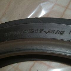 バイクタイヤ フロント ダンロップGPR-70F SPで110/70R17、リア ブリヂストンBT090Rで150/60R17の画像