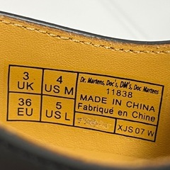 【美品】Dr.Martens 11838 3ホール レザーローカットブーツUK3の画像