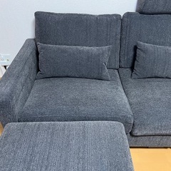 3人掛けソファオットマン付き（中綿羽毛100％）の画像