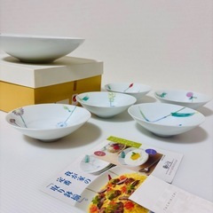 たち吉 取り鉢揃 五草花 セット 未使用保管品の画像