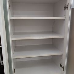 ★リユースのサカイ水戸店★  食器棚 白 H178×D41.5×W59 クリーニング済み MT5277の画像