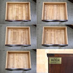 ≪yt2014ジ≫ 岩谷堂箪笥 桜木作 チェスト60 5段5杯 幅60cm 桜木家具店製造 和風/和箪笥/民芸箪笥/小箪笥/欅/漆塗装/中古家具/宮城県仙台市 70822-07の画像