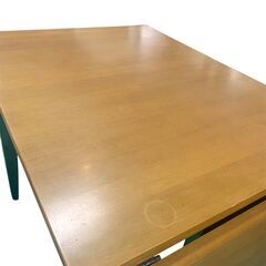 ダイニングテーブル 伸長式 机 インテリア 家具 緑 札幌 東区の画像