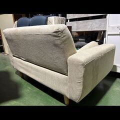 札幌限定配送/お引き取り可◆家具◆RASIK◆2人掛けカバーリングソファ◆グレージュ◆ida/イーダ◆W135.5 D77 H73の画像
