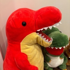 恐竜ぬいぐるみセットの画像