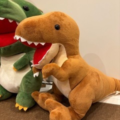 恐竜ぬいぐるみセットの画像