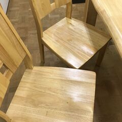 【ジャングルジャングル深井店】4人用ダイニングセット　チェアー　ベンチ　ナチュラル　家具　堺市　中区　深井　【FU2637】の画像