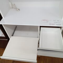 ★リユースのサカイ水戸店★  レンジボード 白 H170×D50×W88.5 クリーニング済み MT5279の画像