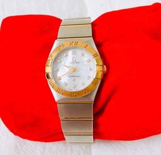 Omega レディース 時計 シルバー ゴールド　ダイヤ コンステレーション123.20.27.60.55.001