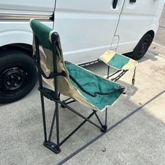 Coleman 折りたたみチェア フットレスト付き　BBQ アウトドア キャンプの画像