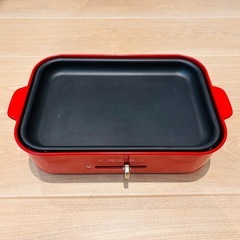 ブルーノ　コンパクトホットプレート セラミックコート鍋セット の画像