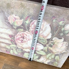 キャンバス絵 ピンクの薔薇 インテリア　の画像