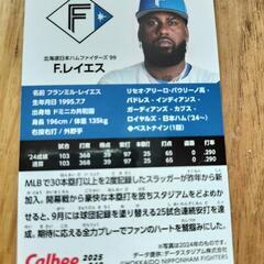 ファイターズ　プロ野球チップスカード　レイエスの画像