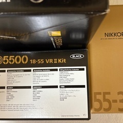 美品！Nikon ニコン D5500 AF-S DX NIKKOR 18-55 55ー300 VR Wレンズキット 未記入保証書　外箱、内箱　有り　数回使用の美品！ の画像