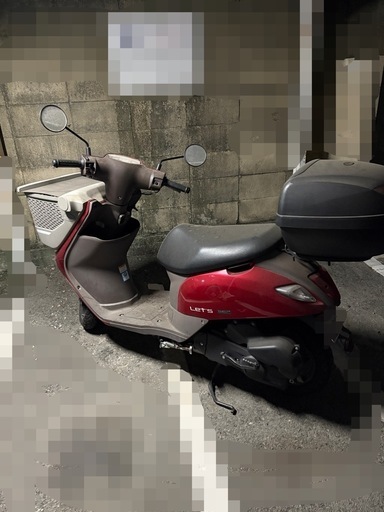 (取り引き者決定)スズキ　レッツバスケット　ワインレッド