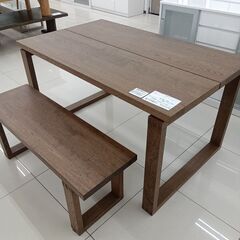 ★リユースのサカイ日立店★HJ7518 IKEA ダイニングテーブルセット ダークブラウン H75×D85×W140 クリーニング済み の画像