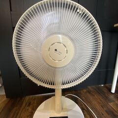 美品 U-ING ユーイング リビング扇風機 ホワイト UF-AR30H Wの画像