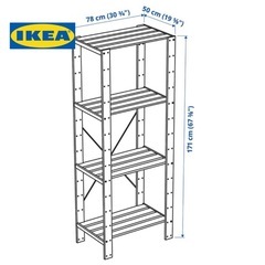 ✅ ［新品未組立品］ ［横連結可能］　IKEA ヘイネ 1セクション ソフトウッドの画像