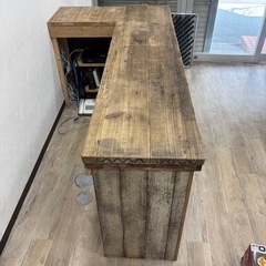 店舗什器 オーダーメイドレジ台足場板はしけ板アメリカン雑貨アメカジの画像