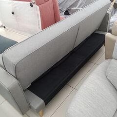 ★リユースのサカイ日立店★HJ7520 NITORI 3人掛けソファ ライトグレー H84×D87～104×W209 クリーニング済み の画像