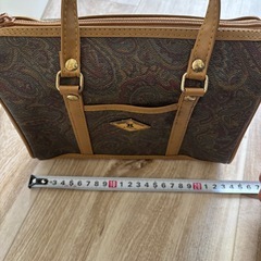 KL Collection ハンドバッグ ペイズリー柄 レトロの画像