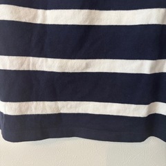 ユニクロ　UNIQLO ストライプ柄五分袖　カットソーの画像