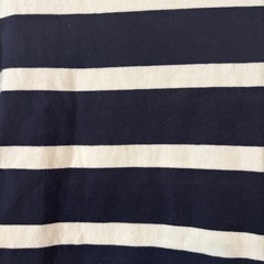 ユニクロ　UNIQLO ストライプ柄五分袖　カットソーの画像