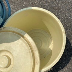 【0円】バケツまとめて　水色　ガーデニング【早い方にお譲りします‼️】の画像