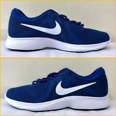 【自社配送は札幌市内限定】NIKE/ナイキ ランニングシューズ Revolution4/レボリューション4 ブルー 26.5cm 908988-403【未使用品】の画像