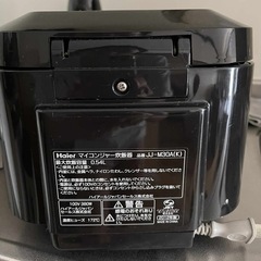 Haier ハイアールマイコン炊飯器 JJ-M30B(K)の画像