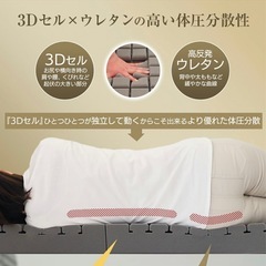 【美品：短期間使用】折りたたみマットレス　シングル　ダークグレーの画像
