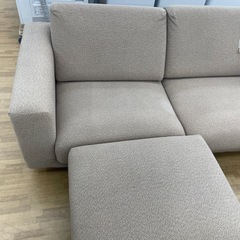 【ドリーム川西店御来店限定】オットマン付2Pソファー/中古品 【2125560000022864】の画像