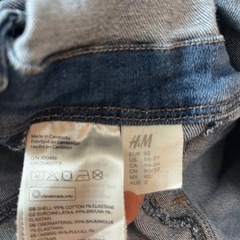 サロペット　デニム生地　H&M オーバーオール デニムの画像