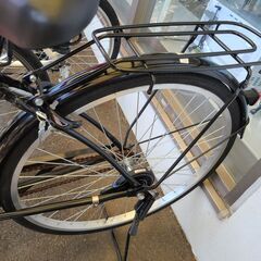 J1361【リユースのサカイ柏店】SAIMOTO　サイモト自転車　シティサイクル　PATIO BOX.ON　ダイナモライト　ブラック　★店頭にて試乗可★ 簡易クリーニング済　　 中古自転車 　流山市  松戸市 我孫子市 鎌ヶ谷市 船橋市 守谷市 取手市の画像