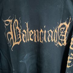 BALENCIAGA 23AWデストロイメタルロゴロンTの画像