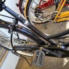 J1361【リユースのサカイ柏店】SAIMOTO　サイモト自転車　シティサイクル　PATIO BOX.ON　ダイナモライト　ブラック　★店頭にて試乗可★ 簡易クリーニング済　　 中古自転車 　流山市  松戸市 我孫子市 鎌ヶ谷市 船橋市 守谷市 取手市の画像