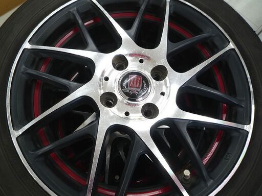 タイヤ付きホイール 4本セット CONCEPT CK 4H 15×5.0J PCD100 ET45 ヨコハマ ECOS 165/55R15 2017年 中古 苫小牧西店