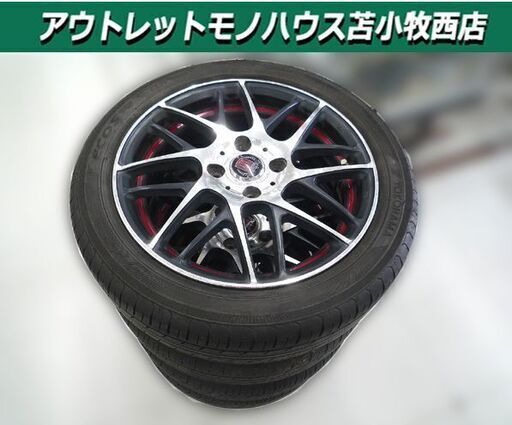 タイヤ付きホイール 4本セット CONCEPT CK 4H 15×5.0J PCD100 ET45 ヨコハマ ECOS 165/55R15 2017年 中古 苫小牧西店