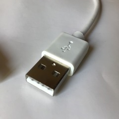 micro TYPE-B ↔︎ USB TYPE-A 約26cm ホワイトの画像