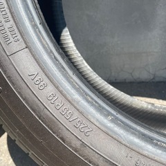 TOYO 225-55/19　中古4本バリ溝の画像
