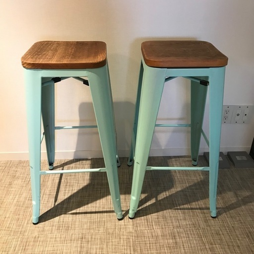 バースツール　水色　2脚